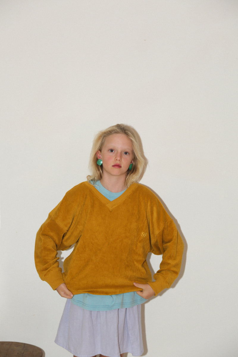 TERRY SWEATSHIRT  - MARIGOLD