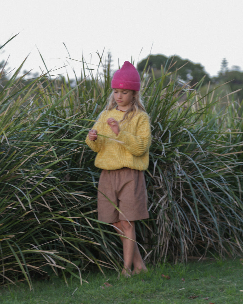 CORDUROY SHORTS - TAN BROWN
