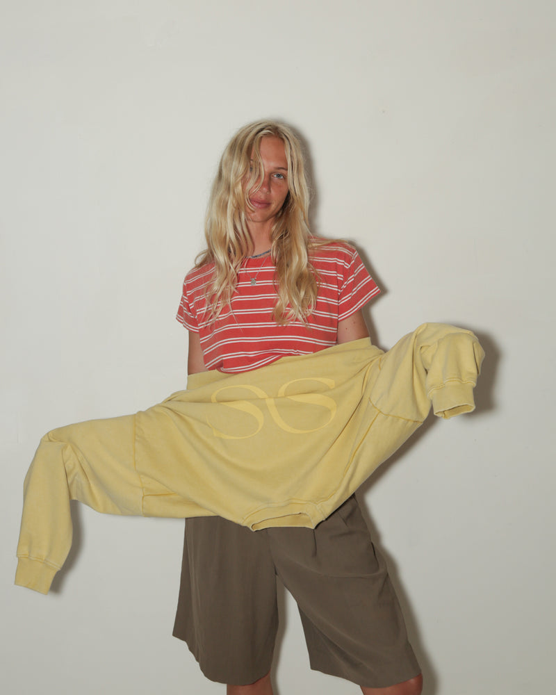 WOMENS MINI TEE <BR> CHILLI STRIPE