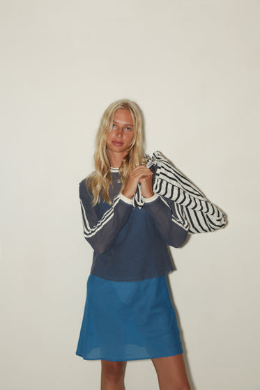 WOMENS MESH RACER LONG SLEEVE <BR> NAVY