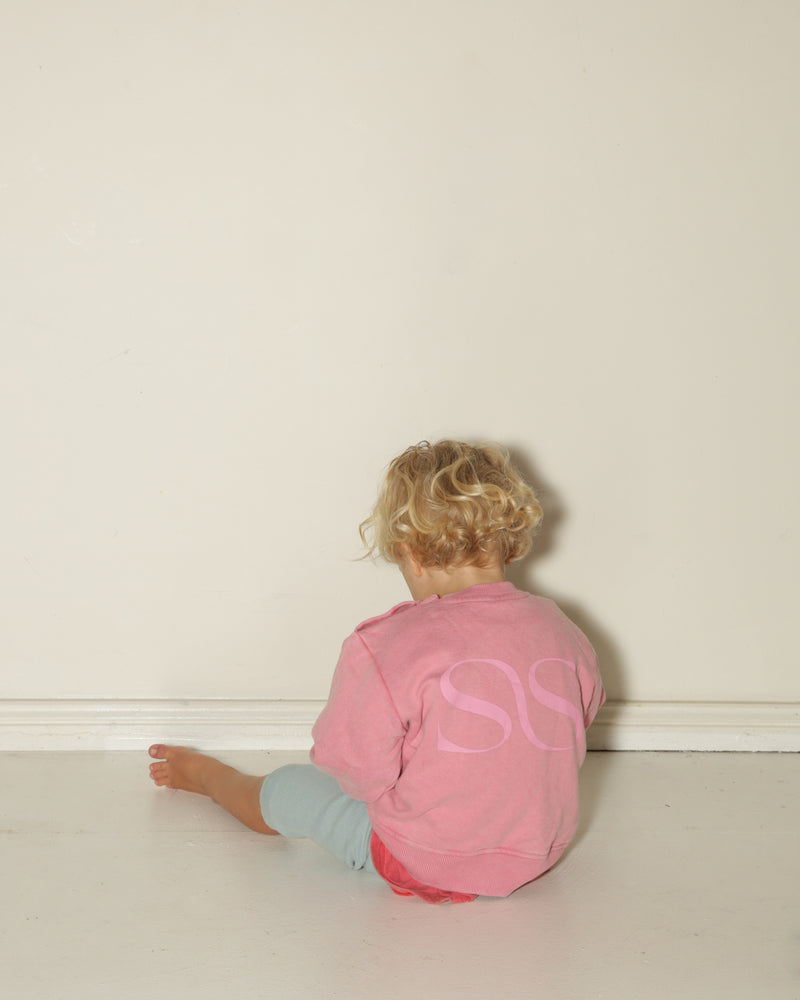 LOGO BABY SWEATSHIRT -  VINTAGE PINK