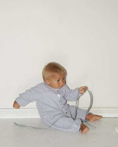 COTTON ROMPER -SOFT LILAC